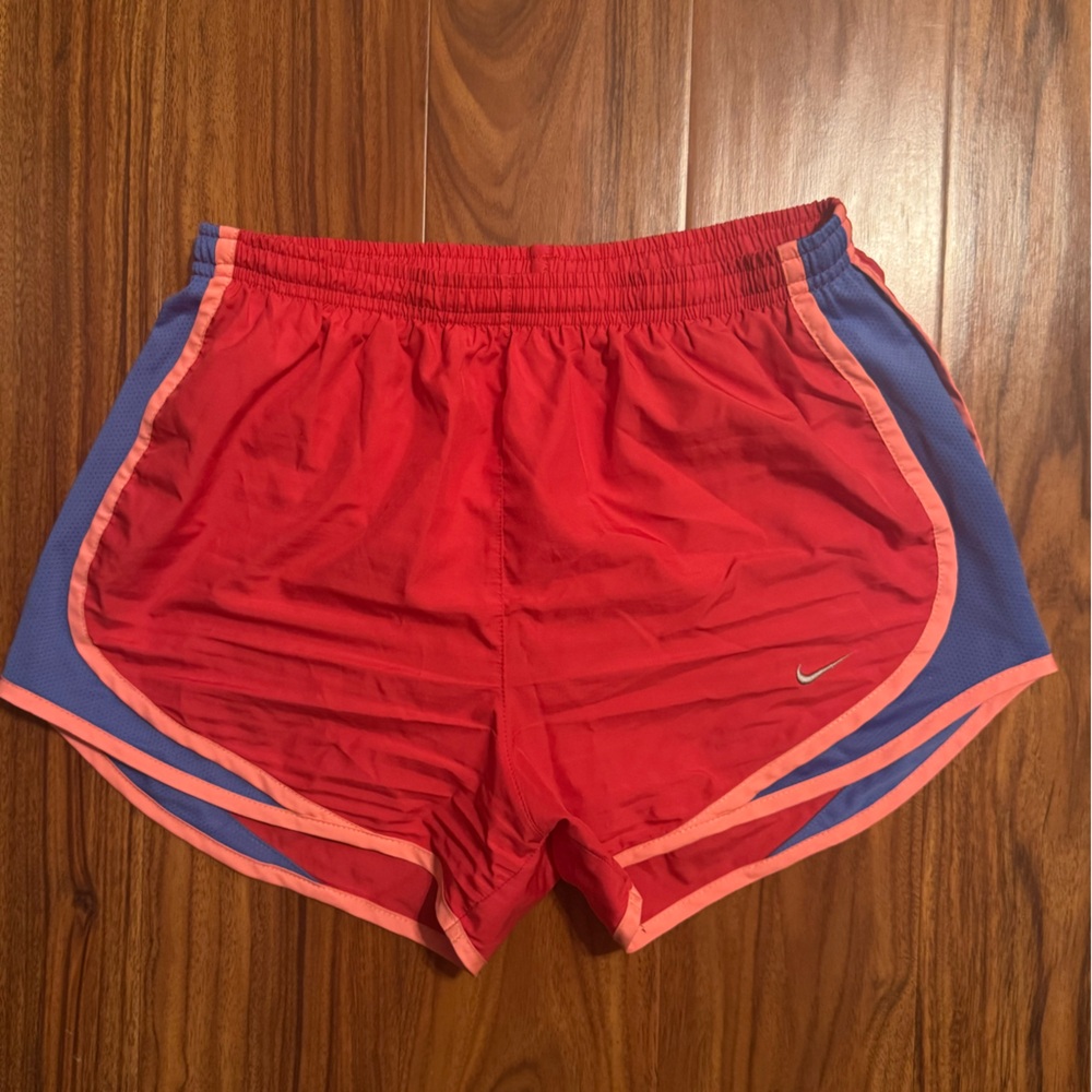 Nike Women's Athletic Shorts in Red and Blue